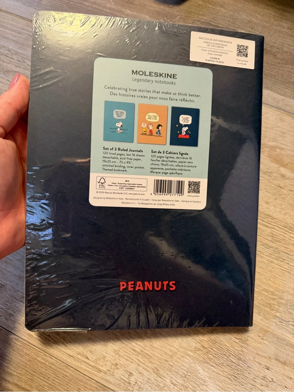 Moleskine Peanuts 3-Journal Set